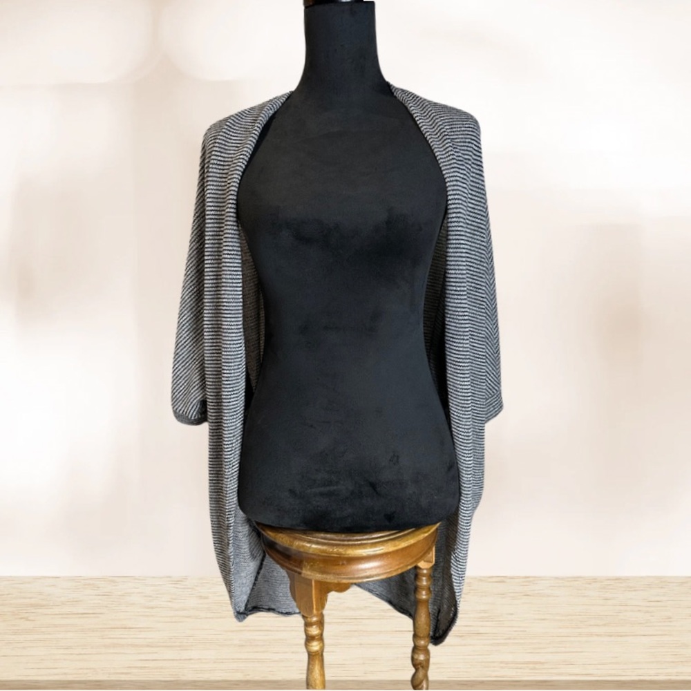 Gray Striped Women's Sweater